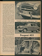 Testbericht: Vorstellung Peugeot 403 (auto motor und sport / Nr. 10 / 1955 - Seite 13)