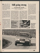 Testbericht: Test: Mercedes-Benz 300 E Automatik (auto motor und sport / Nr. 19 / 1985 - Seite 41)