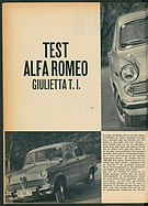Testbericht: Test - Alfa Romeo Giulietta t.i. (auto motor und sport / Nr. 3 / 1962 - Seite 12)