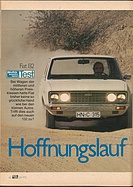 Testbericht: Hoffnungslauf - Test Fiat 132 (auto motor und sport / Nr. 24 / 1972 - Seite 60)