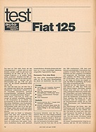 Testbericht: Test Fiat 125 (auto motor und sport / Nr. 16 / 1967 - Seite 12)