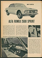 Testbericht: Wir fuhren - Alfa Romeo 2600 Sprint (auto motor und sport / Nr. 16 / 1962 - Seite 14)