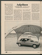 Testbericht: Aufgeblasen - Test Renault 11 Turbo (auto motor und sport / Nr. 10 / 1984 - Seite 100)