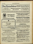 Seite 1 von ADAC Motorfahrer Nr. 48 / 1914 vom 28.11