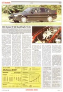 Testbericht: Test Alfa Romeo 33 16V Quadrifoglio Verde (AR-Zeitung Nr. 34 / 1990 vom 16.Aug.1990 - Seite 13)