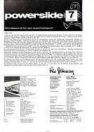 Seite 1 von Übersicht: Powerslide Nr. 7 / 1964 Titelseite
