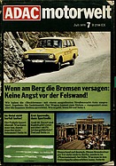 Seite 1 von ADAC Motorwelt Nr. 7 / 1976 vom 01.07