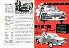 Testbericht: BMW 700 Coupé - rassiges Fohlen aus bewährtem Stall - Hobby 7/1959 - Seite 29