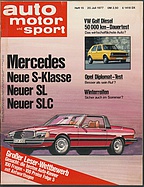 Seite 1 von auto motor und sport Nr. 15 / 1977