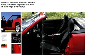 Mazda MX-5 - Verkaufsprospekt (1990) - Seiten 10 und 11