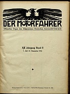 Seite 1 von ADAC Motorfahrer Nr. Jahresverzeichnis Juli - Dezember 1914 / 1914 vom 04.07