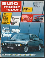 Seite  von Übersicht: auto motor und sport / Nr. 25 / 1987 - Titelseite