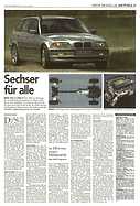 Testbericht: Sechser für alle - BMW 330i, CI und X1 - neuer Motor (AR-Zeitung Nr. 20 / 2000 vom 18. Mai 2000 - Seite 5)
