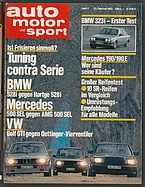 Seite  von Übersicht: auto motor und sport / Nr. 4 / 1983 - Titelseite