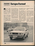 Testbericht: Europa-Format - Kurztest Toyota Carina GL (auto motor und sport / Nr. 3 / 1978 - Seite 74)