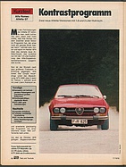 Testbericht: Kontrastprogramm - Kurztest Alfa Romeo Alfetta GT (auto motor und sport / Nr. 17 / 1976 - Seite 68)