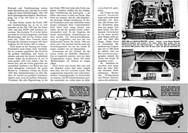 Test Alfa Romeo Giulia 1300 - mit Paprika - Heft 22/1964 - Seiten 84 und 85