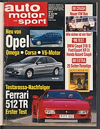 Seite  von Übersicht: auto motor und sport / Nr. 10 / 1992 - Titelseite