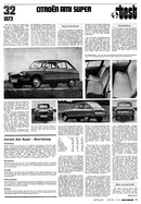 Testbericht: Test Citroën Ami Super (AR-Zeitung Nr. 45 / 1973 vom 25.Okt.1973 - Seite 33)