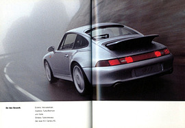 Die Idee Porsche 911 - Porsche 993 - Verkaufsliteratur (1996) - Seiten 56 und 57