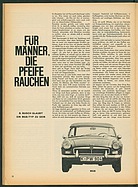 Testbericht: Für Männer, die Pfeife rauchen: MG MGB (auto motor und sport / Nr. 16 / 1963 - Seite 32)
