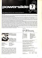 Seite 1 von Übersicht: Powerslide Nr. 7 / 1965 Titelseite