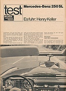 Testbericht: Test Mercedes-Benz 250S (auto motor und sport / Nr. 20 / 1967 - Seite 20)