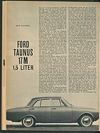 Testbericht: Wir fuhren - Ford Taunus 17M 1,5 Liter (auto motor und sport / Nr. 2 / 1961 - Seite 12)