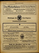 Seite 1 von ADAC Motorfahrer Nr. 34 / 1917 vom 25.08