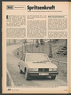 Testbericht: Spitzenkraft - Test Peugeot 604 V6 TI (auto motor und sport / Nr. 5 / 1978 - Seite 118)