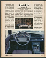 Testbericht: Sport-Style - Test Porsche 944 (auto motor und sport / Nr. 2 / 1985 - Seite 30)
