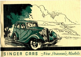 Singer Cars - Gesamtprogramm 1935
