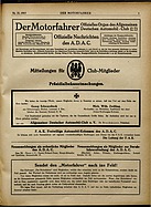 Seite 1 von ADAC Motorfahrer Nr. 37 / 1917 vom 15.09