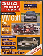 Seite  von Übersicht: auto motor und sport / Nr. 23 / 1991 - Titelseite