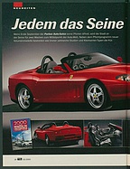 Seite 16 von Übersicht: auto motor und sport / Nr. 20 / 2000 - Titelseite