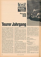 Testbericht: Teurer Jahrgang - Porsche 911E / 911S (auto motor und sport / Nr. 24 / 1968 - Seite 28)