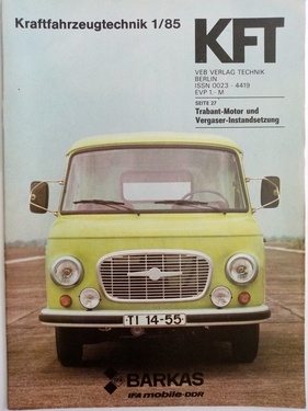 KFT Kraftfahrzeugtechnik / Nr. 1 (1985)