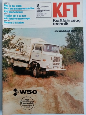 KFT Kraftfahrzeugtechnik / Nr. 8 (1982)