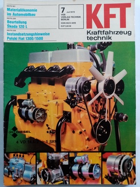 Titelbild zu «KFT Kraftfahrzeugtechnik / Nr. 7 (1979)» Titelbild zu «KFT Kraftfahrzeugtechnik / Nr. 7 (1979)»