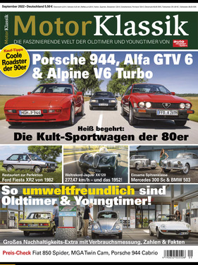 Titelbild zu «Motor Klassik / Nr. 9 (2022)» Titelbild zu «Motor Klassik / Nr. 9 (2022)»
