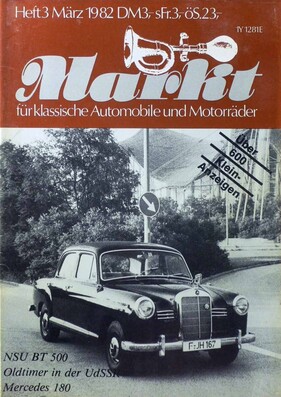 Markt - klassische Automobile und Motorräder / Nr. 3 (1982)