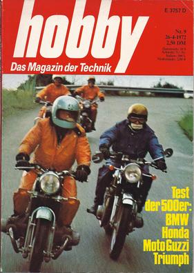 Titelbild zu «hobby / Nr. 9 (1972)» Titelbild zu «hobby / Nr. 9 (1972)»
