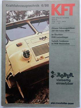 KFT Kraftfahrzeugtechnik / Nr. 6 (1986)