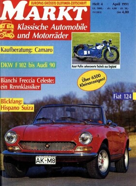 Markt - klassische Automobile und Motorräder / Nr. 4 (1991)