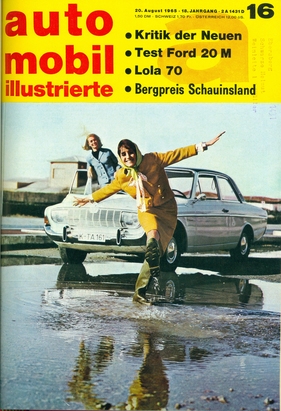 Titelbild zu «automobil illustrierte / Nr. 16 (1965)» Titelbild zu «automobil illustrierte / Nr. 16 (1965)»