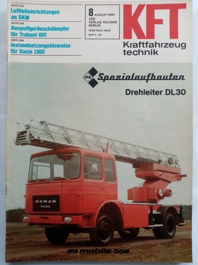 KFT Kraftfahrzeugtechnik / Nr. 8 (1980)