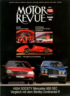 Motor Revue 107/1993 - Vergleich Mercedes-Benz 600 SEC mit Bentley Continental R