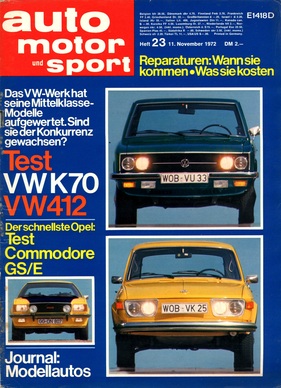 auto motor und sport / Nr. 23 (1972)