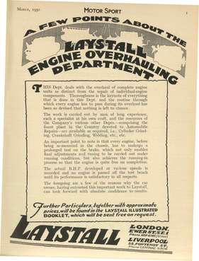 Motor Sport Magazine / Nr. 3 (1930)