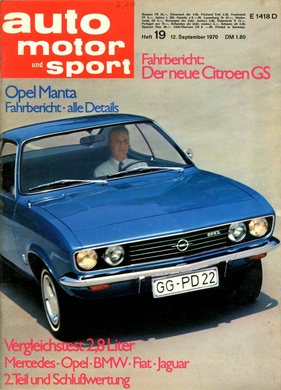 auto motor und sport / Nr. 19 (1970)